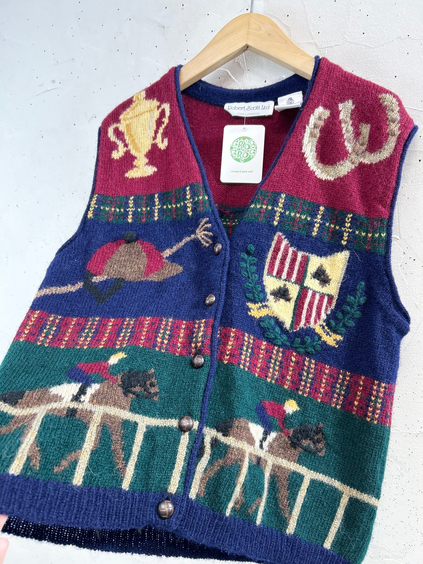 Vintage Knit Vest [B31484]