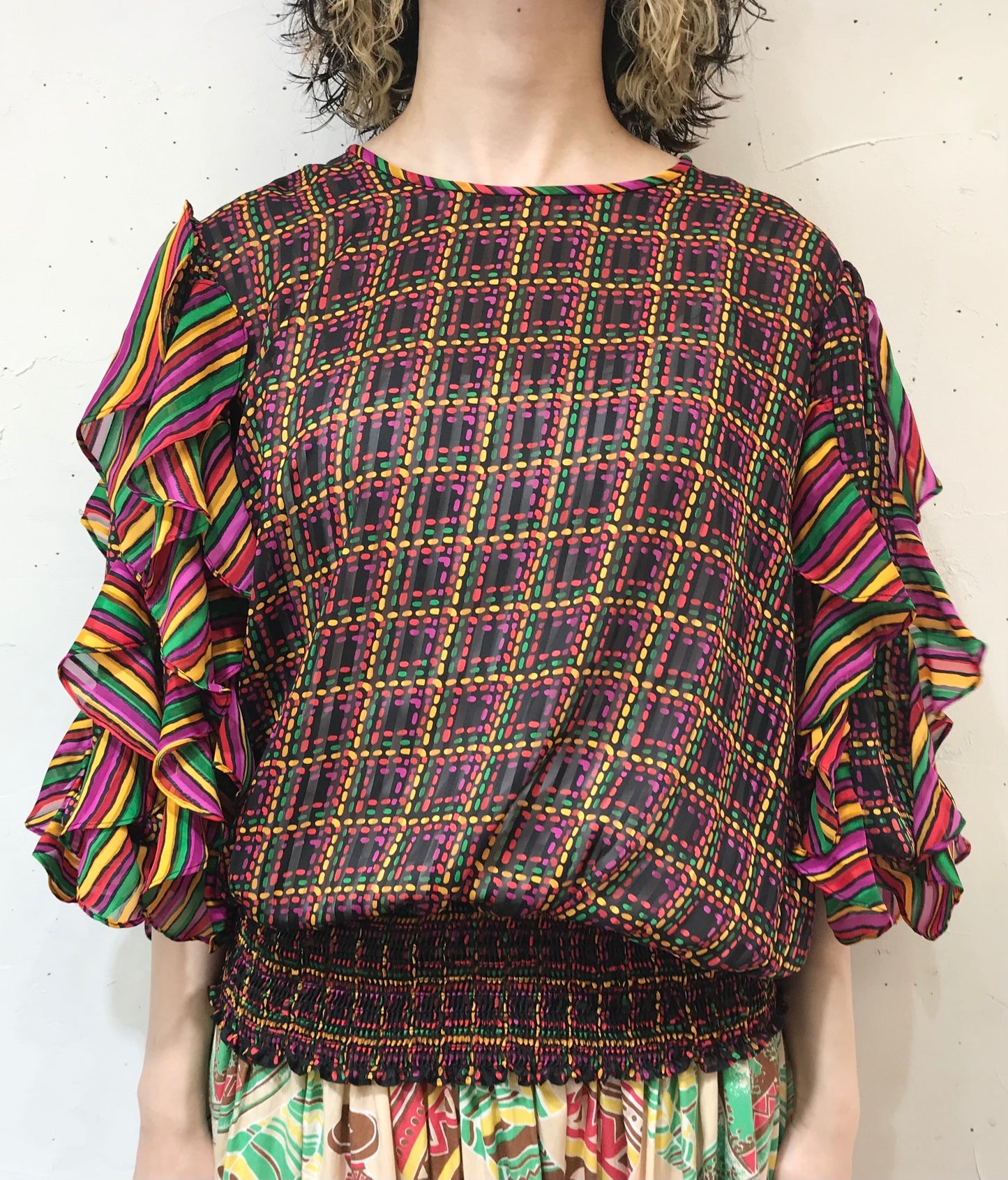 ’80s Vintage Blouse Montage by mosaic[G24482]