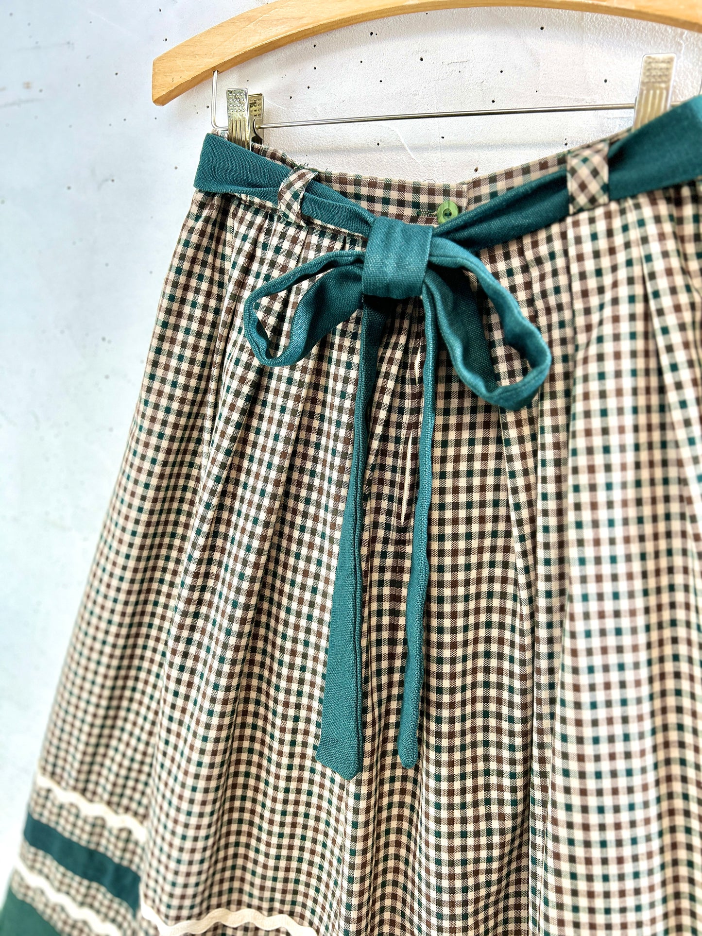 Vintage Plaid Skirt [K30889]