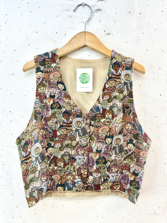 Vintage Gobelin Vest [J30568]
