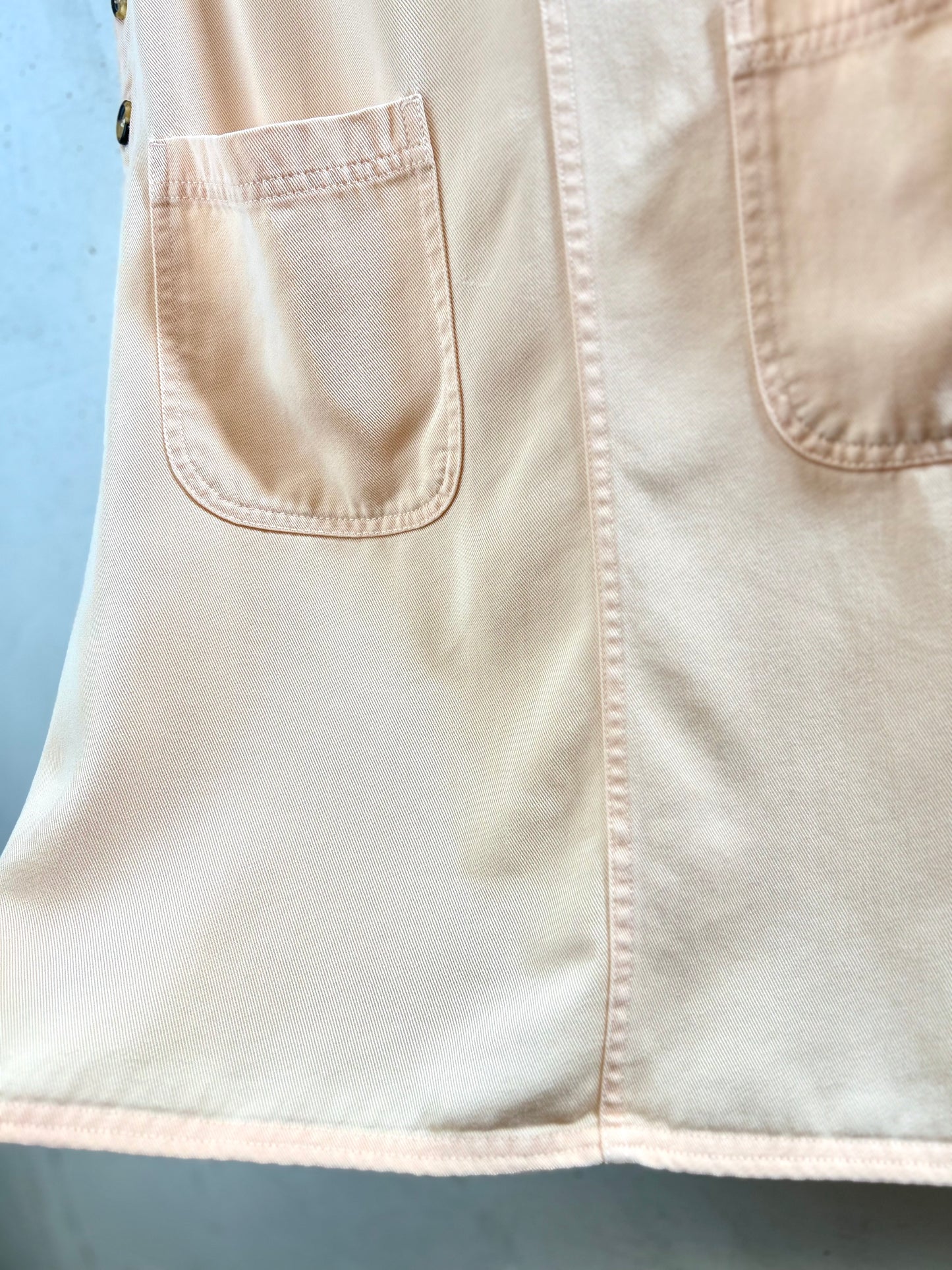 Vintage Denim Over Dress [F30507]