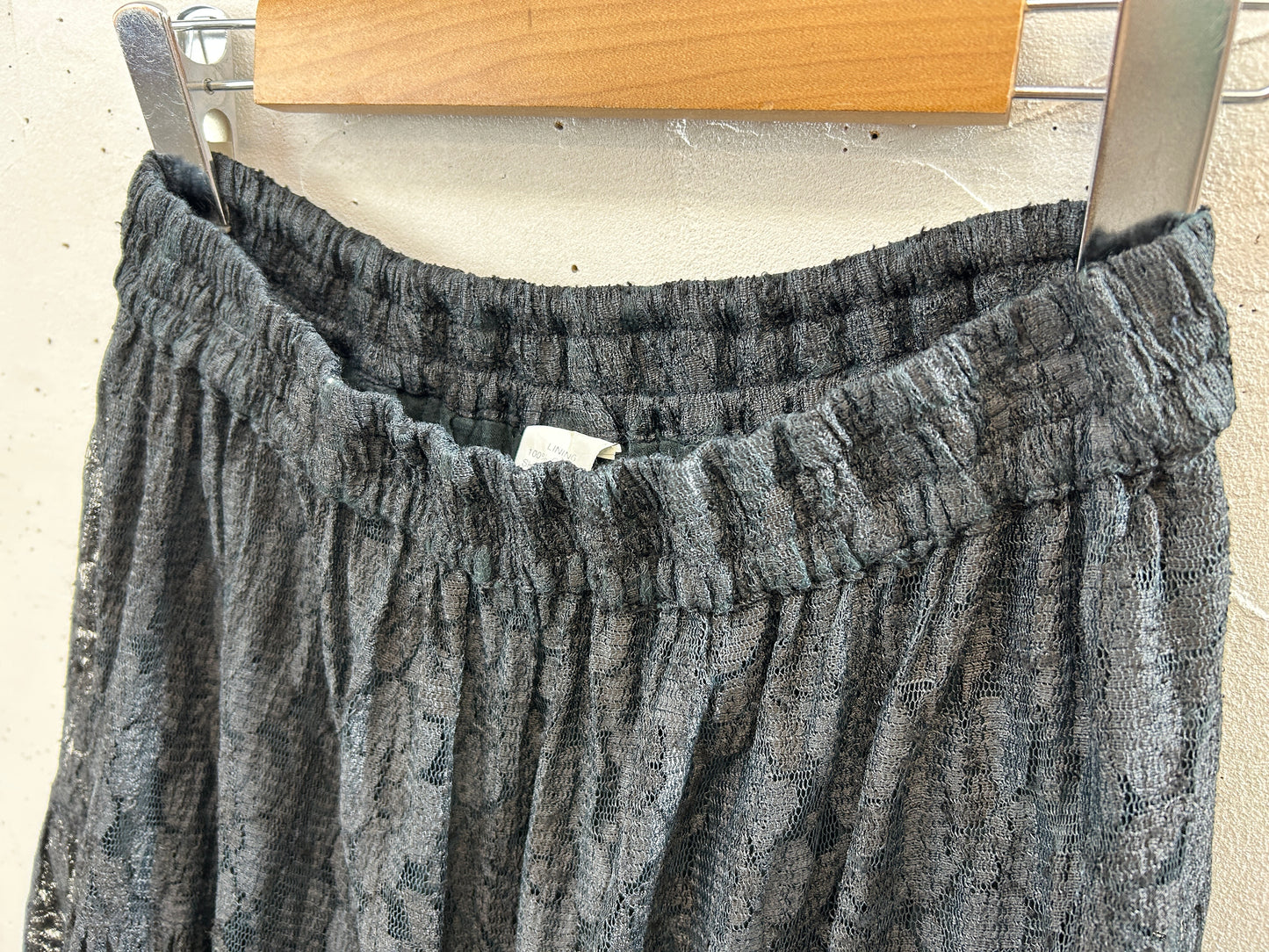 Vintage  Black Lace Skirt [H30883]