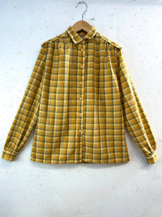 Vintage  Plaid Shirt [E32526]