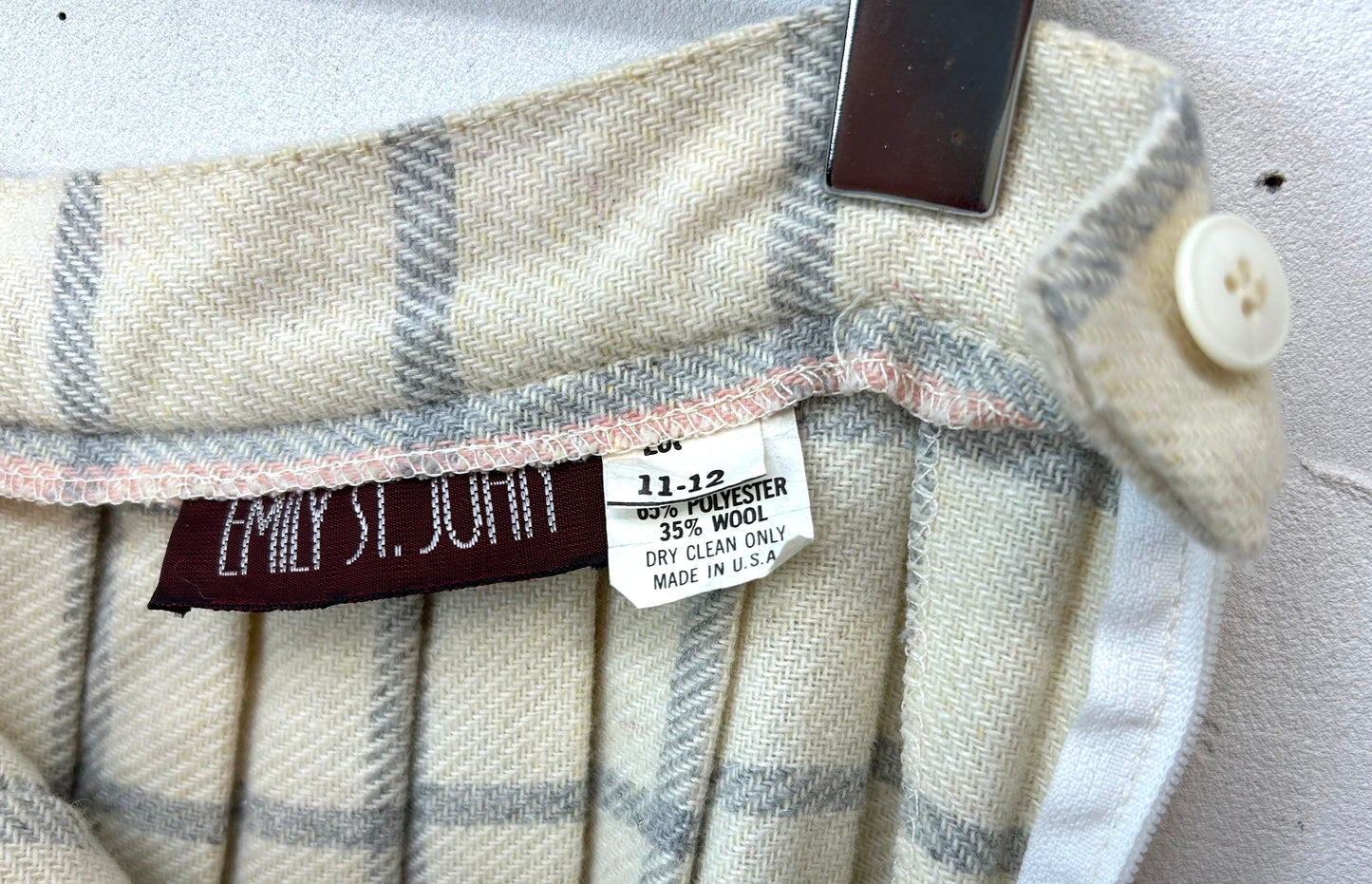Vintage Plaid Skirt [L29185]