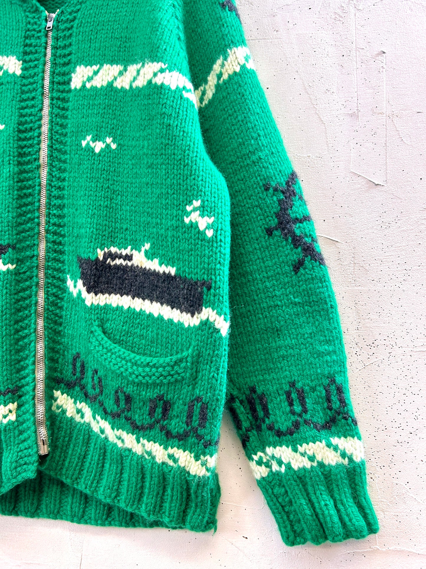 Vintage Cowichan Knit Cardigan [K30930]