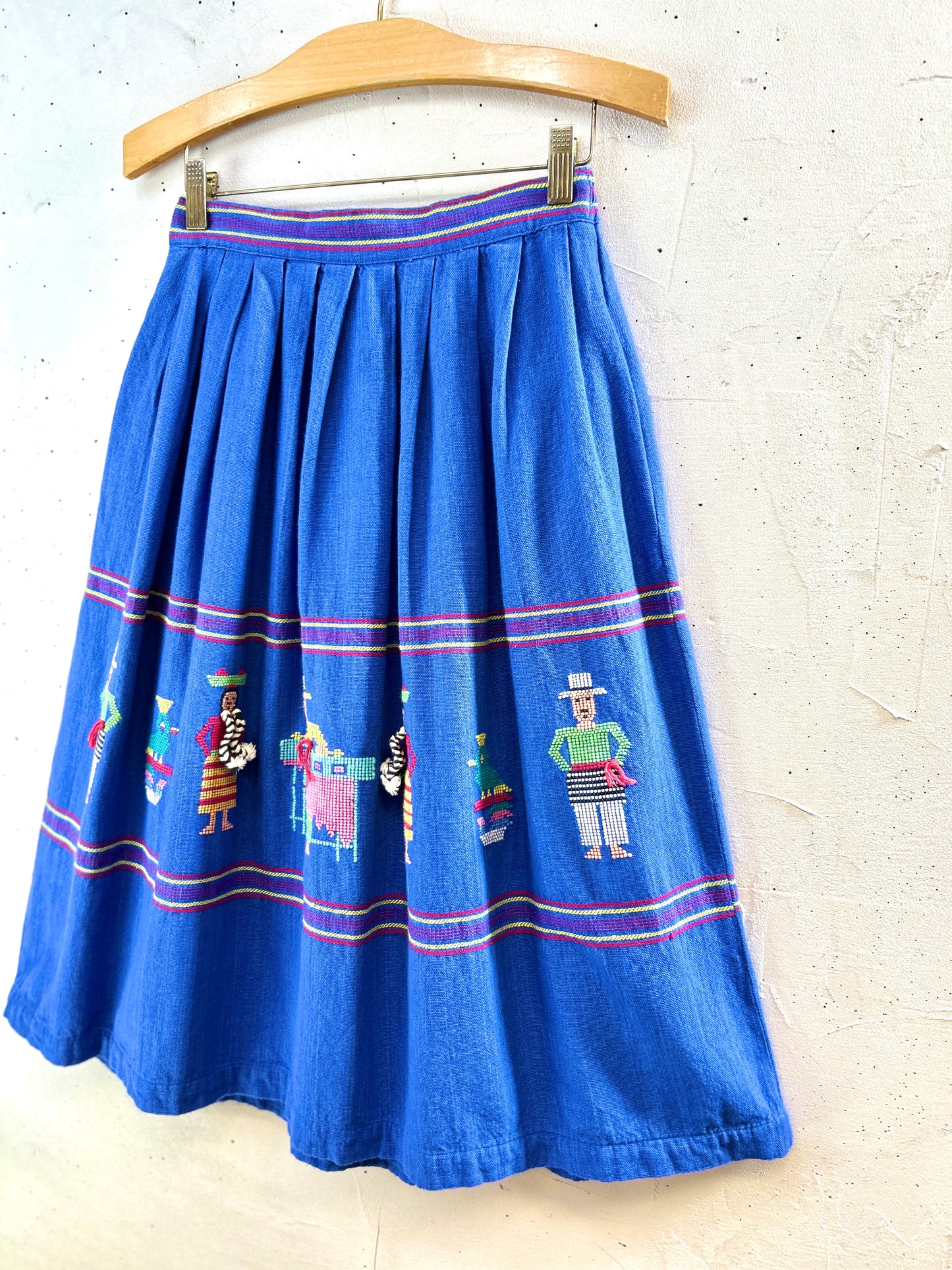 Vintage Guatemala Embroidery Skirt [H30814]