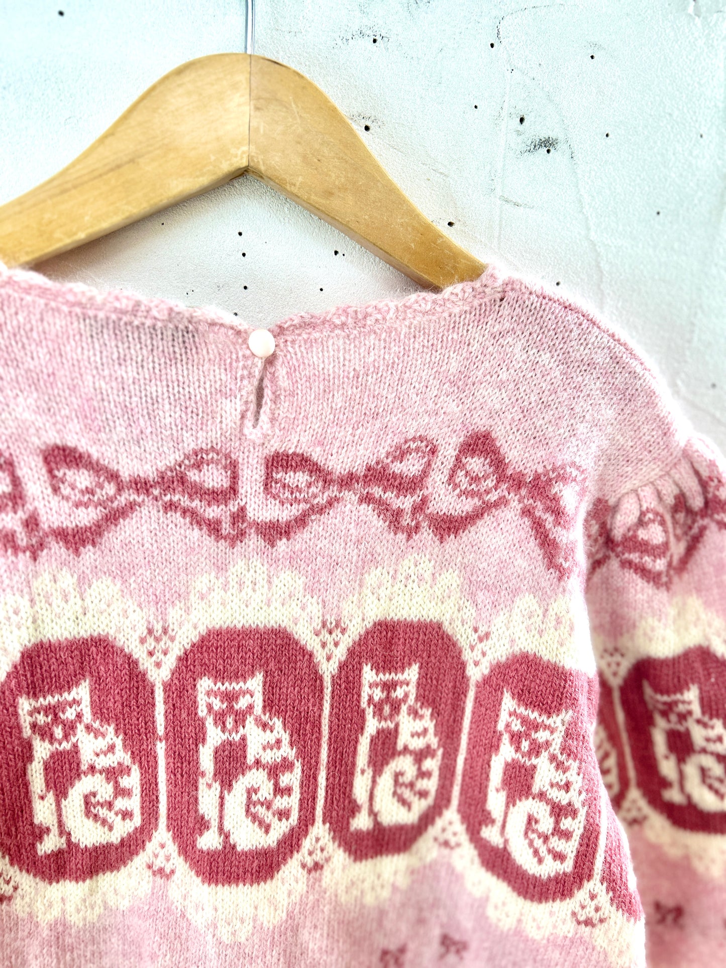 '80sVintage Hand Knit Sweater 〜SUSAN BRISTOL〜 [J30488]