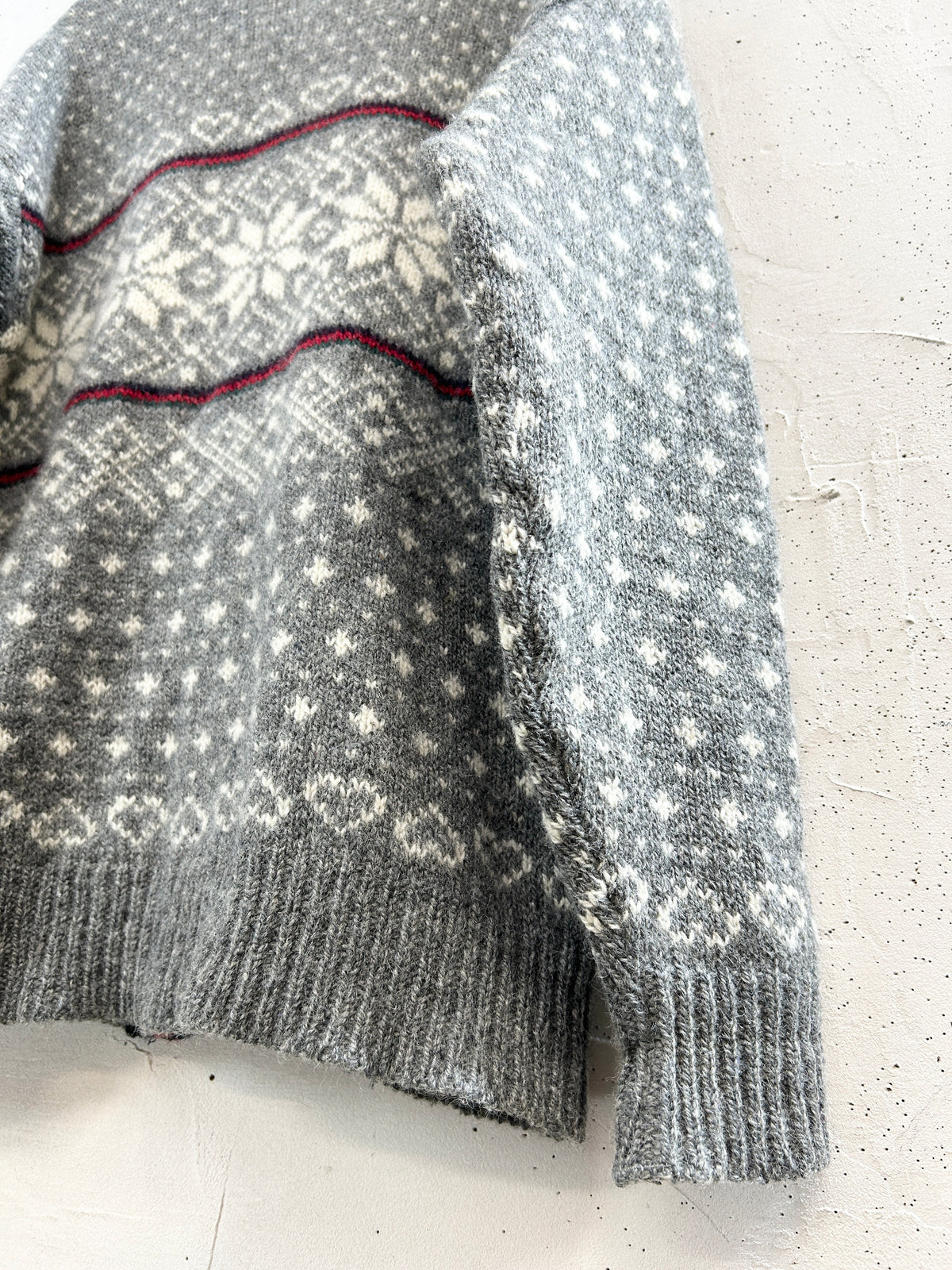 Vintage Nordic Knit Cardigan MADE IN USA 〜L.L.Bean〜  [J34338]