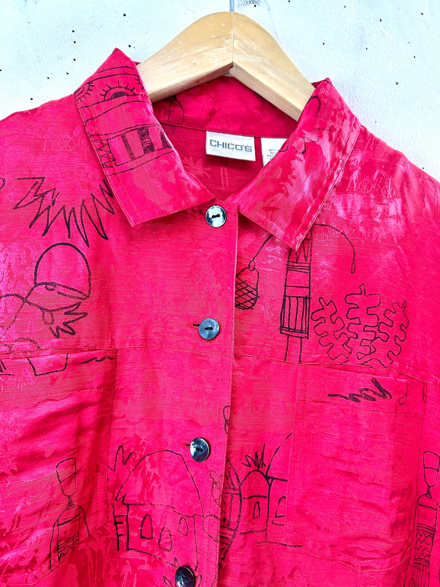 Vintage CHICO'S Silk Shirt [H30961]
