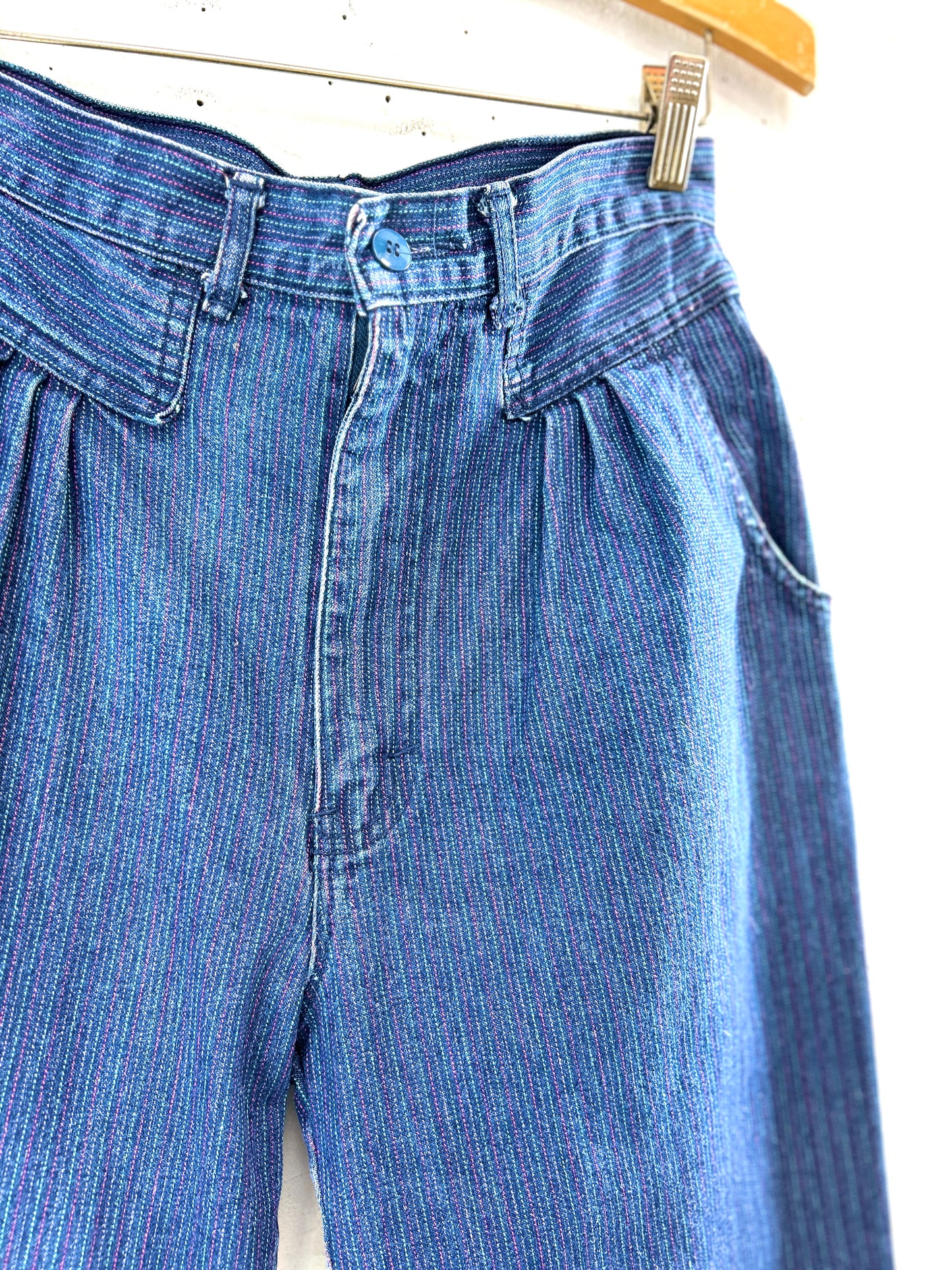 Vintage Denim Stripe Pants  [A31401]