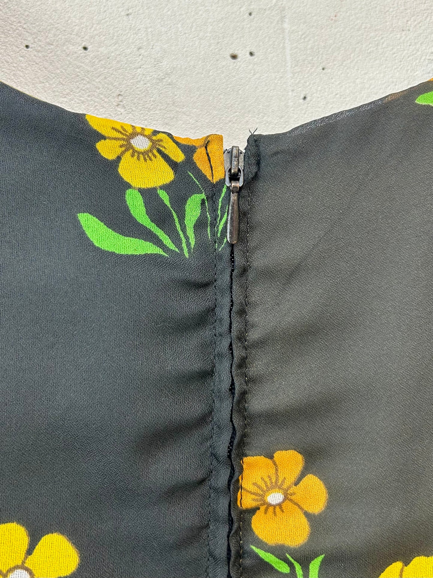 ’70s Vintage Flower Dress [G30615]