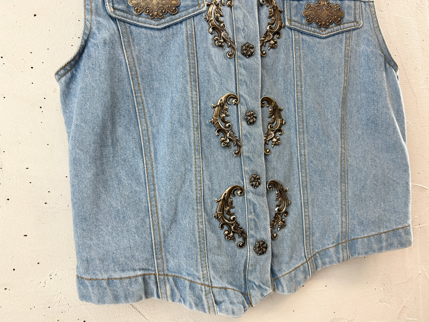 Vintage Denim Vest [H30836]
