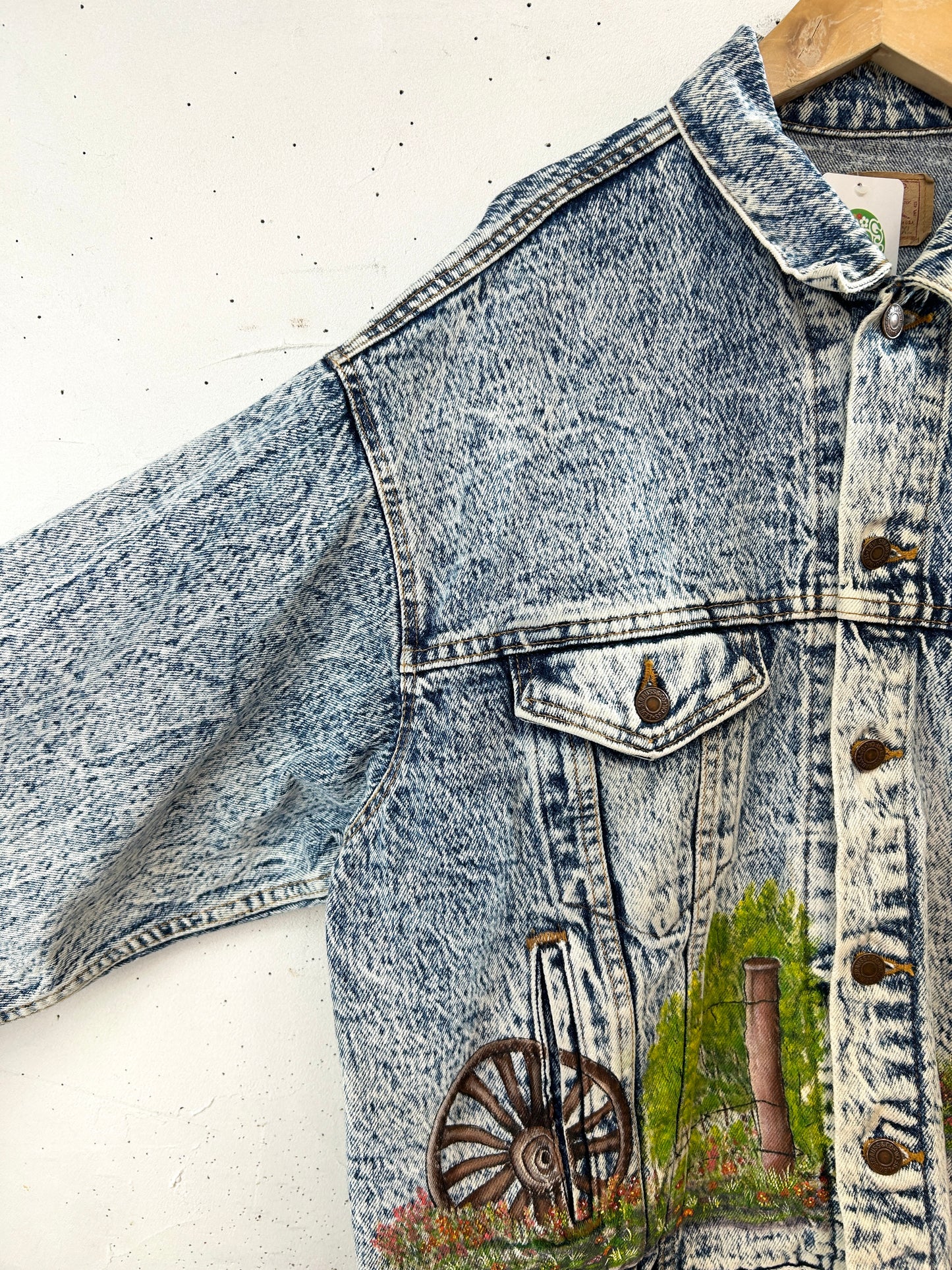 Vintage Handpainted Denim Jacket 〜Levi's〜 [D32136]