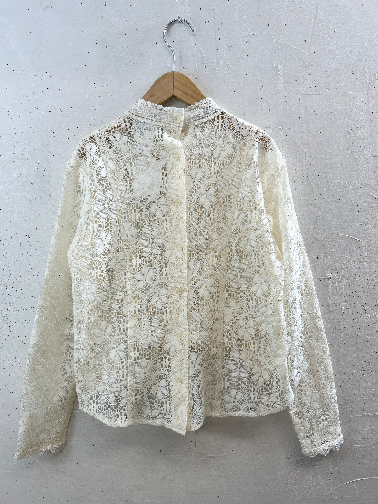 Vintage White Lace Blouse [K30813]