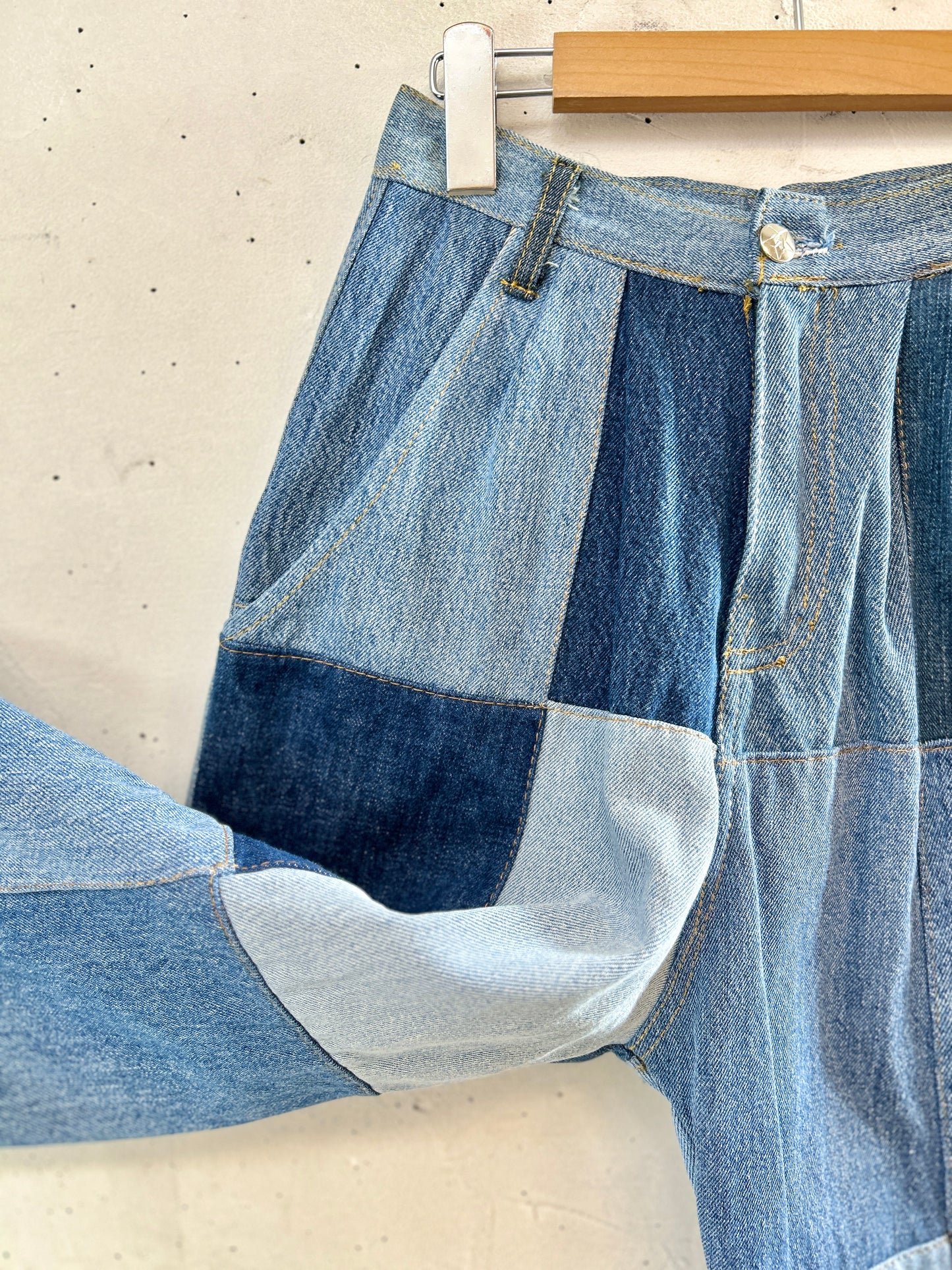 Vintage Patchwork Denim Pants [L30947]