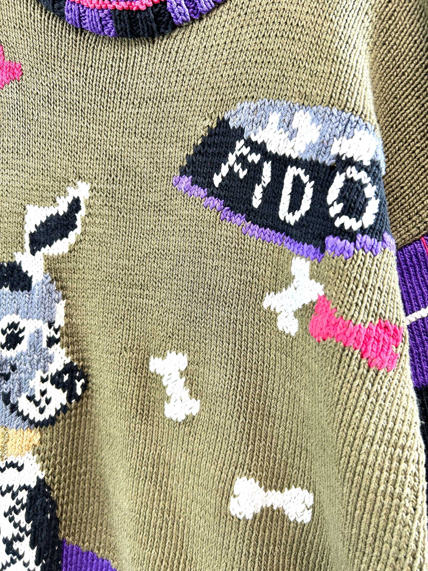 Vintage Cotton Hand Knit Sweater 〜BEREK〜 [L30998]