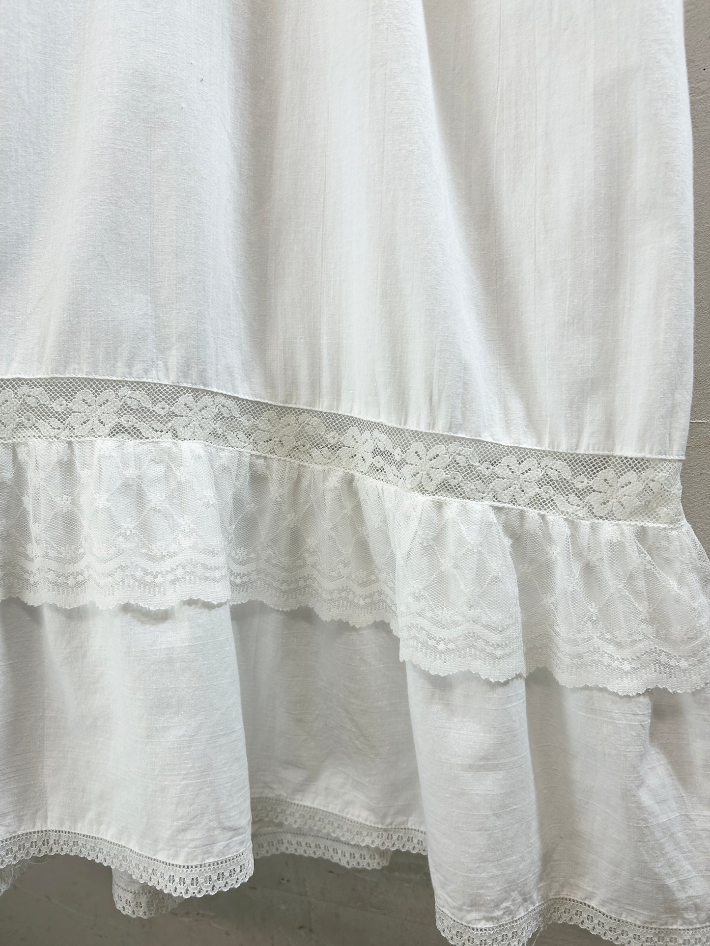 Vintage White Dress 〜SAYBURY Made in INDIA〜 [H33477]