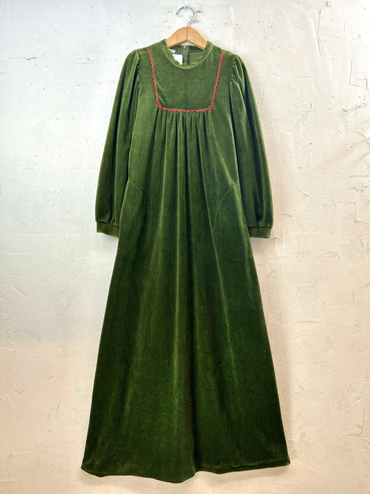 Vintage Velours Dress [I30350]