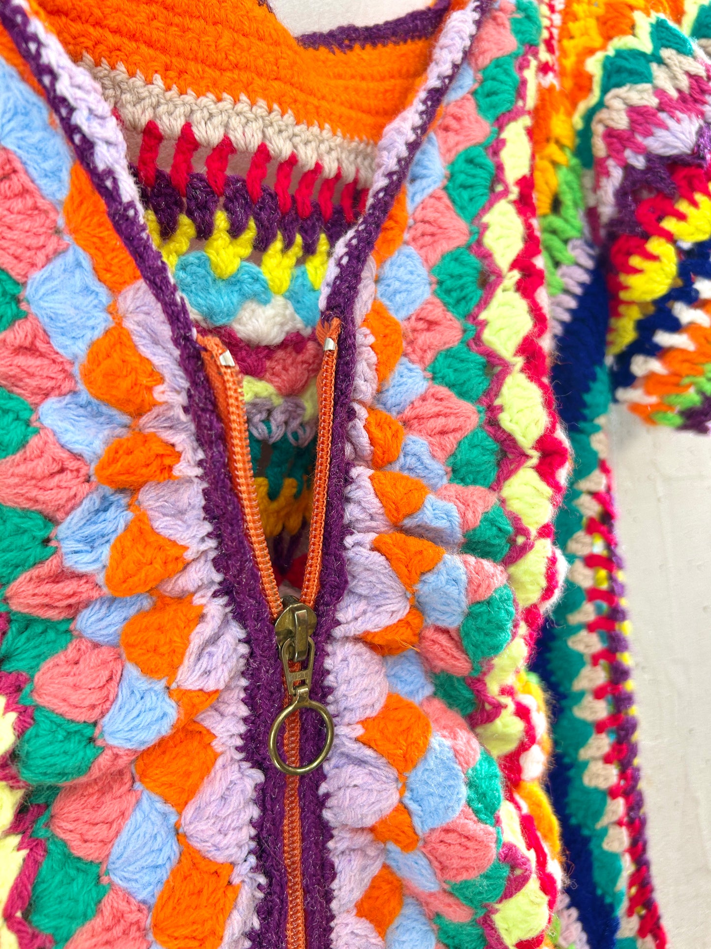 Vintage Granny Square Knit  [H33599]