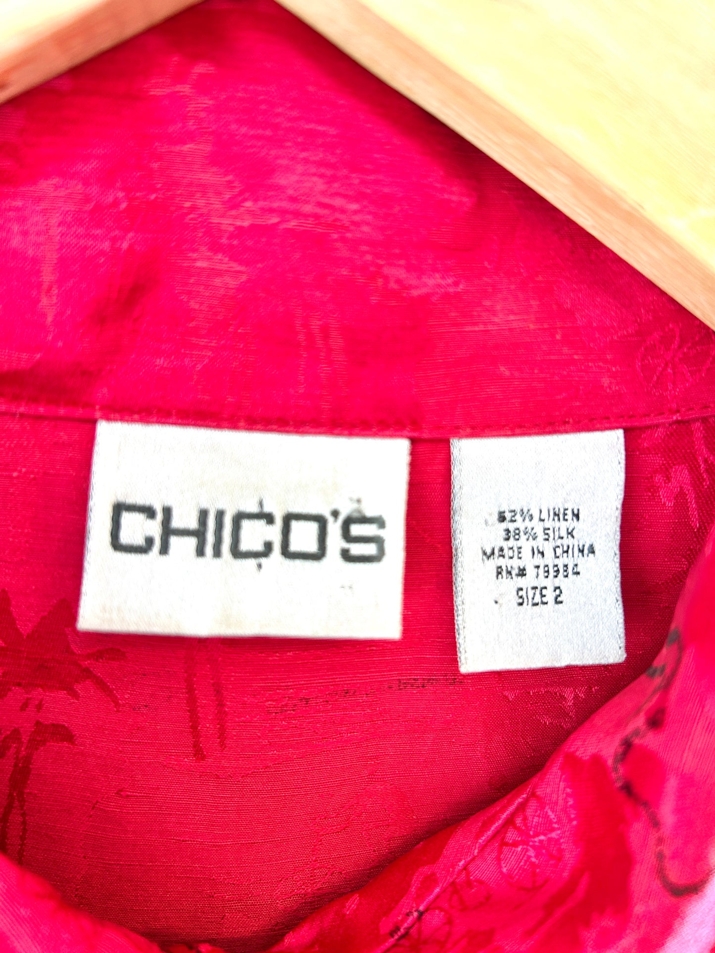 Vintage CHICO'S Silk Shirt [H30961]