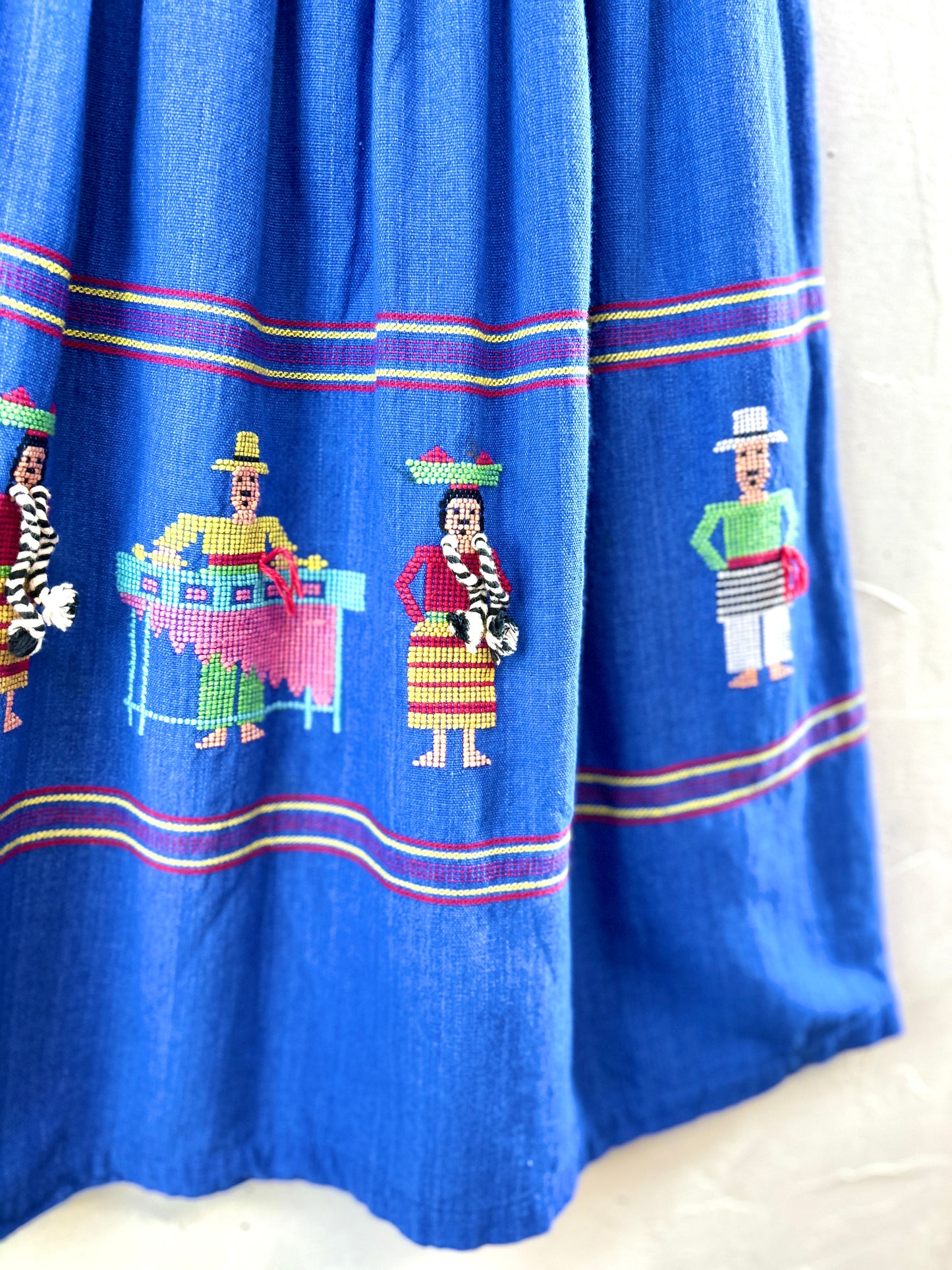 Vintage Guatemala Embroidery Skirt [H30814]