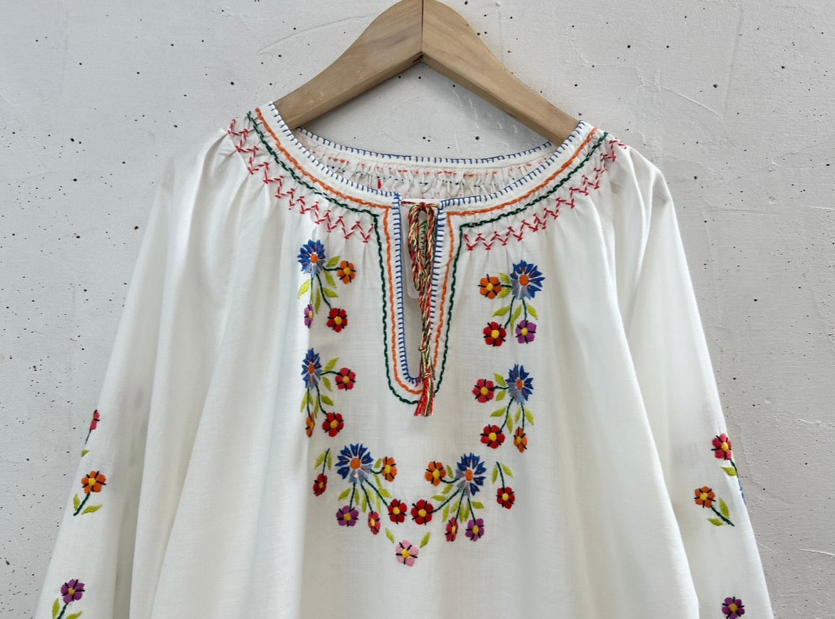 Vintage Embroidery Tunic [D32119]