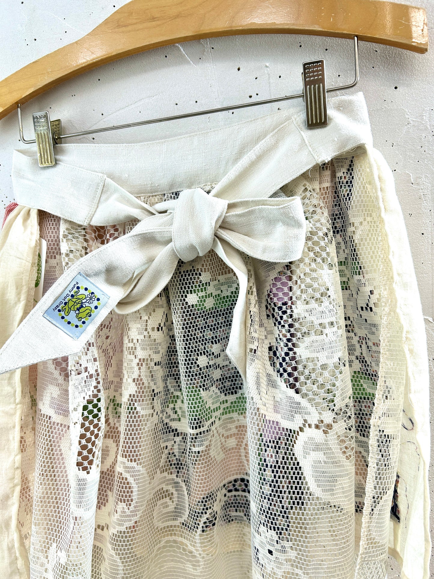 Vintage Apron 〜Funny dot CRAZY〜 [F32863]