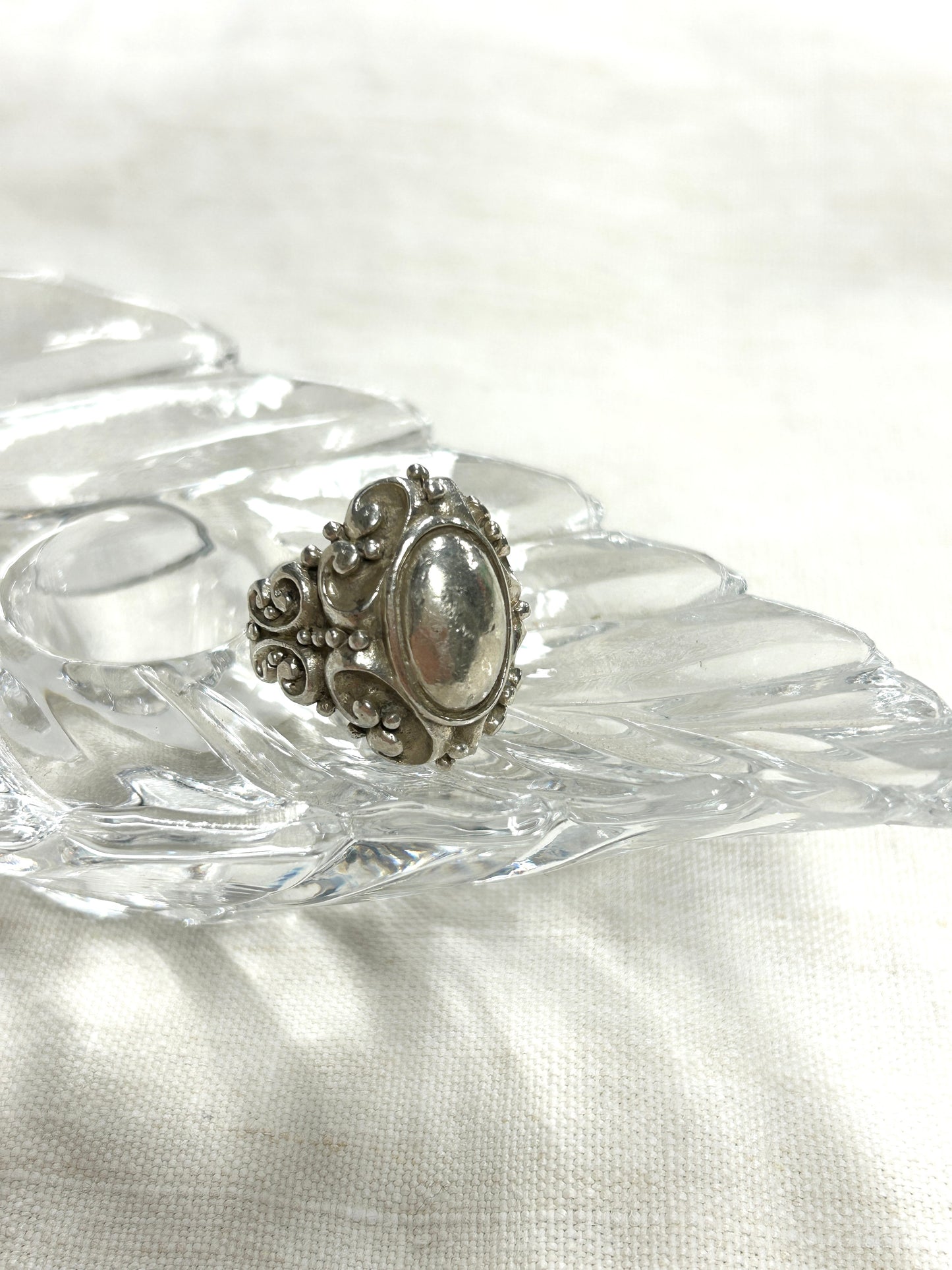 Vintage 925 Silver Ring[J30411]
