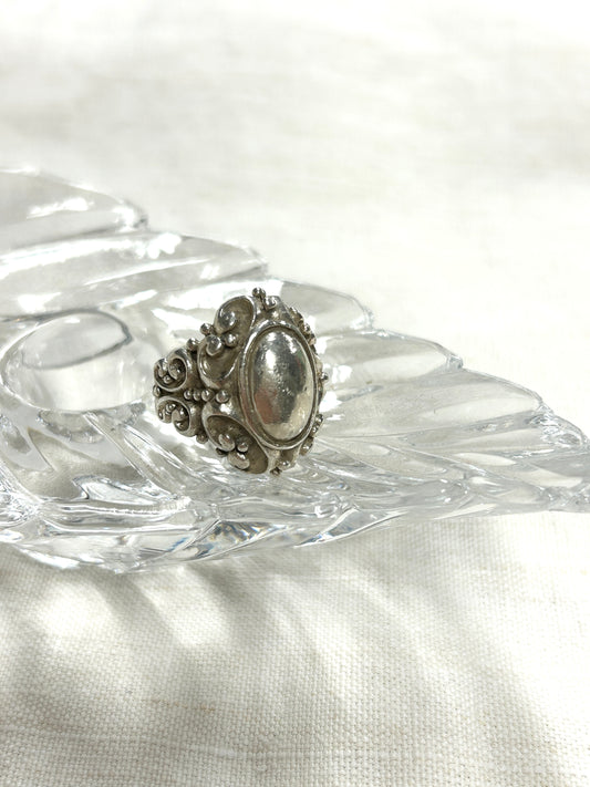 Vintage 925 Silver Ring[J30411]