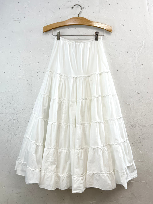 Vintage White Skirt [B31606]