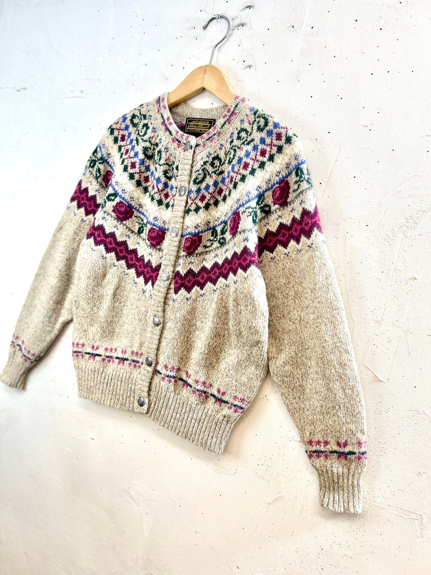 Vintage Nordic Knit Cardigan [J30618]