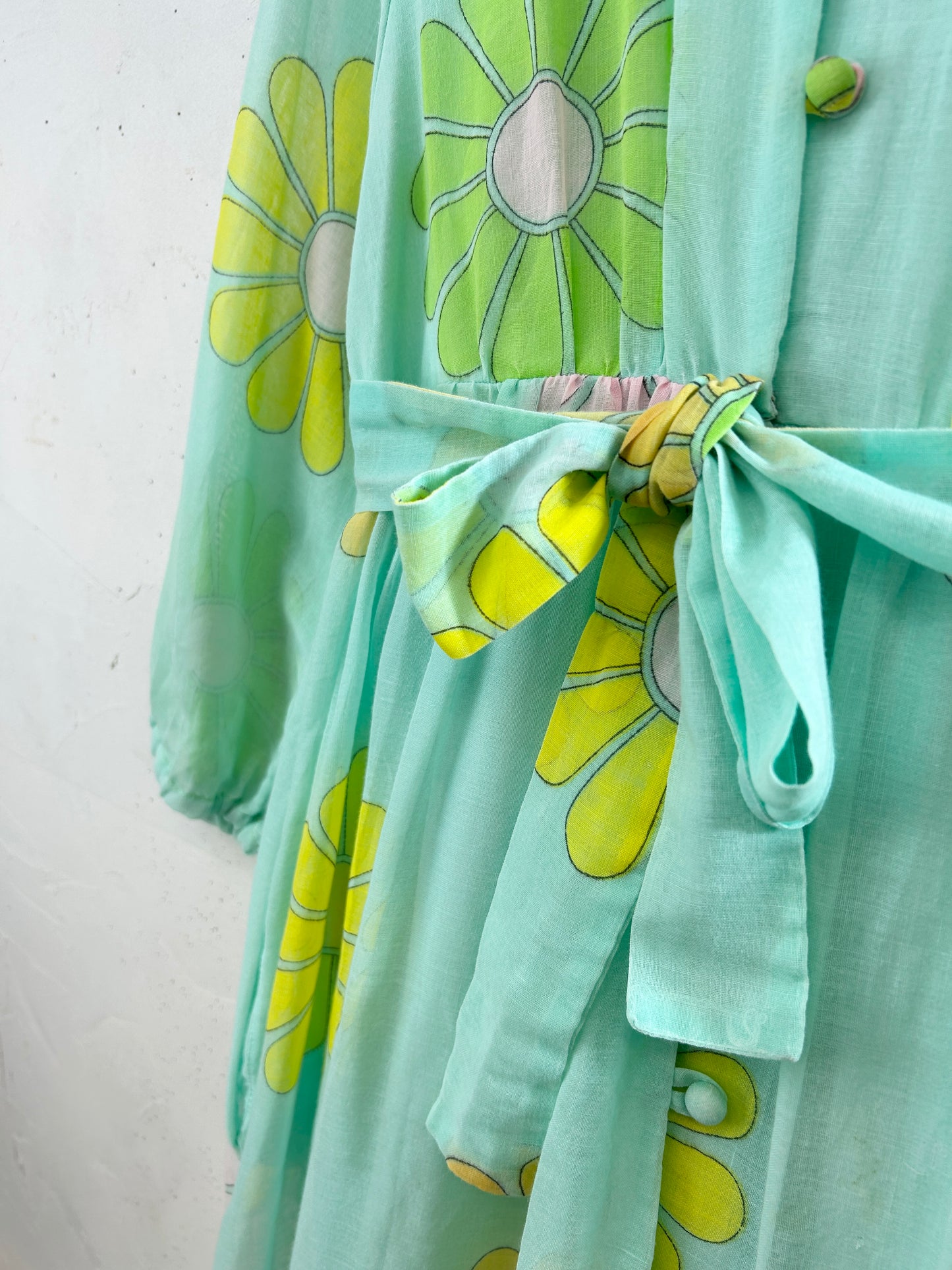 Vintage '70s Flower Dress [H30806]
