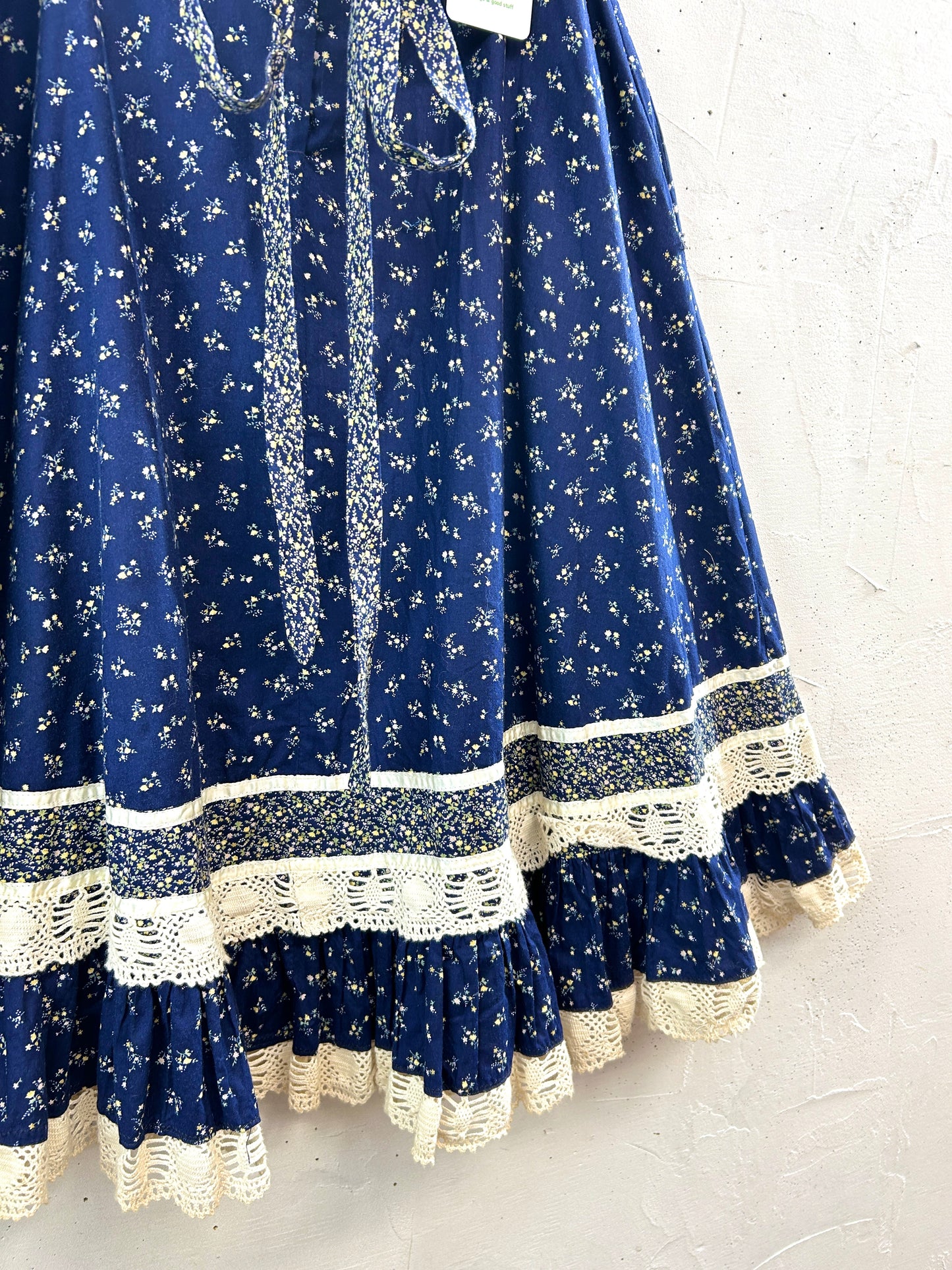 '70sVintage Tiered Skirt 〜Saucy Cats〜  [C31919]