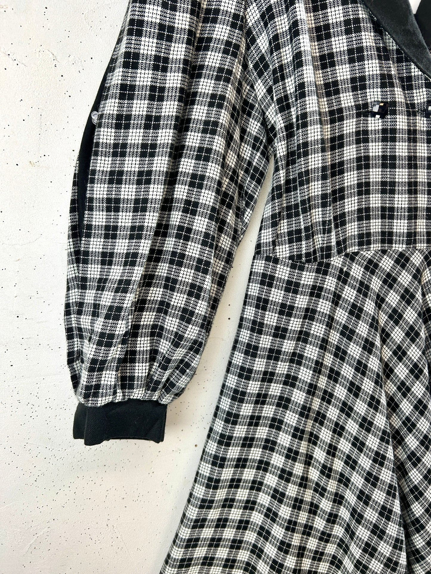 Vintage Plaid Dress MADE IN ENGLAND [J30651]