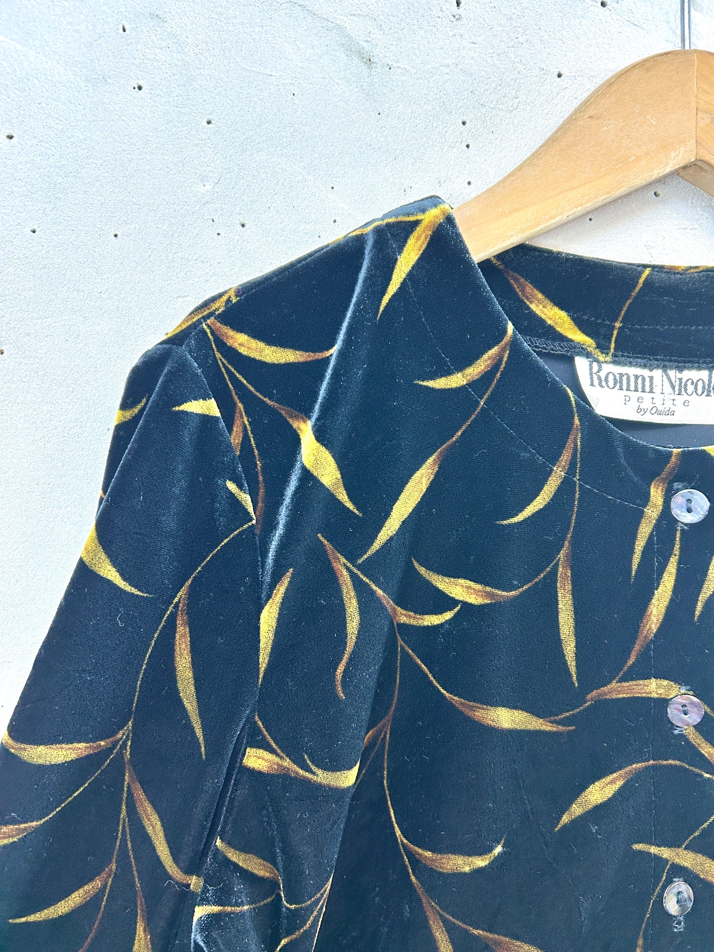 Vintage velours tops [K30927]