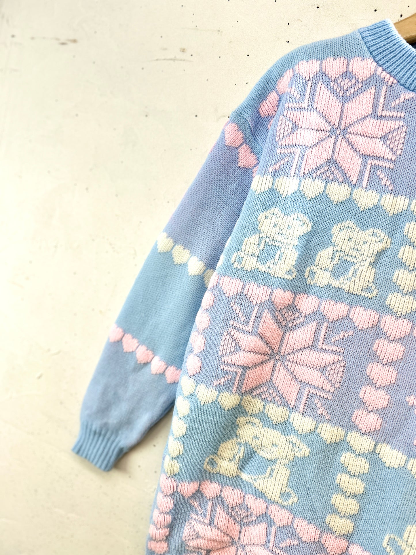 Vintage Fancy Knit Sweater 〜MADE IN USA〜 [K30790]