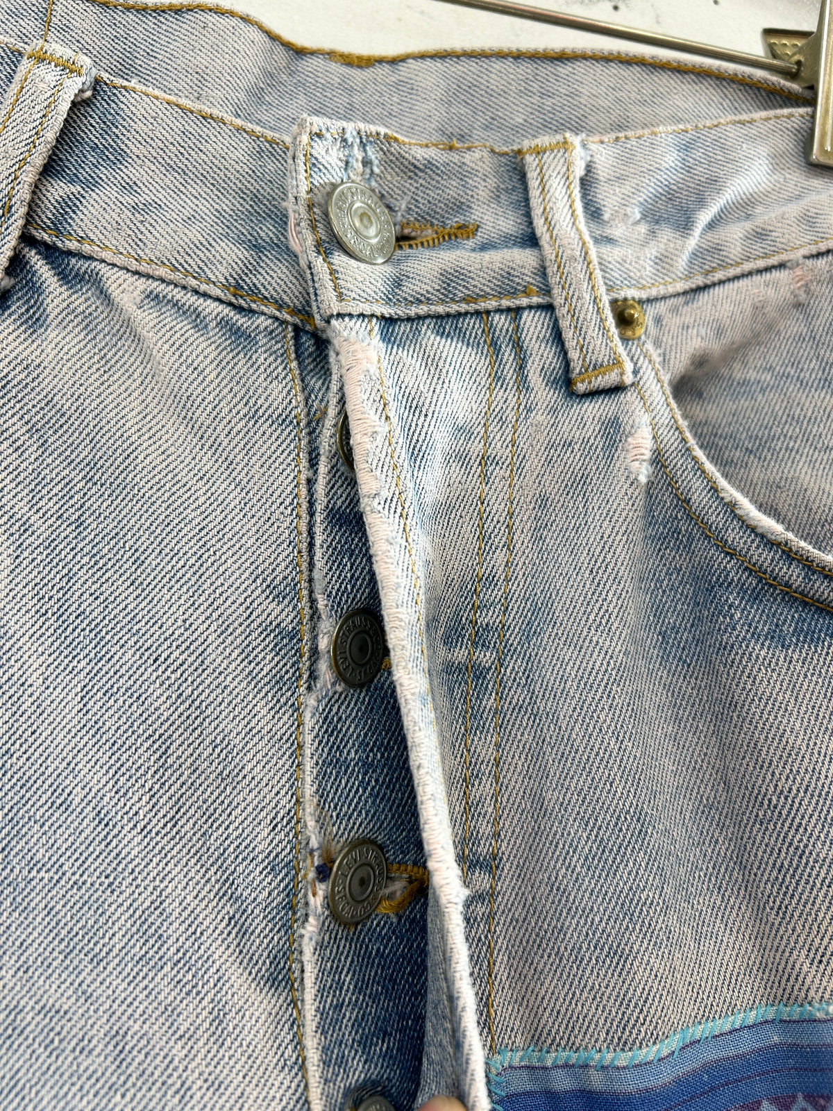 Vintage Denim Pants Custom 〜'90s USA Levi's〜 [I33935]