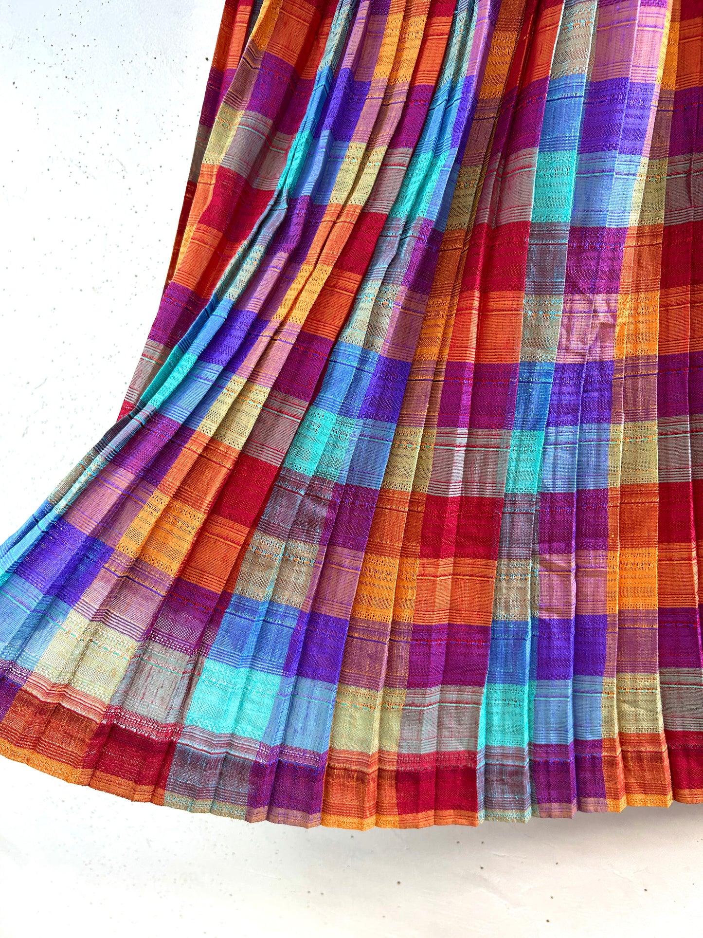 Vintage Plaid Skirt   [E32427]