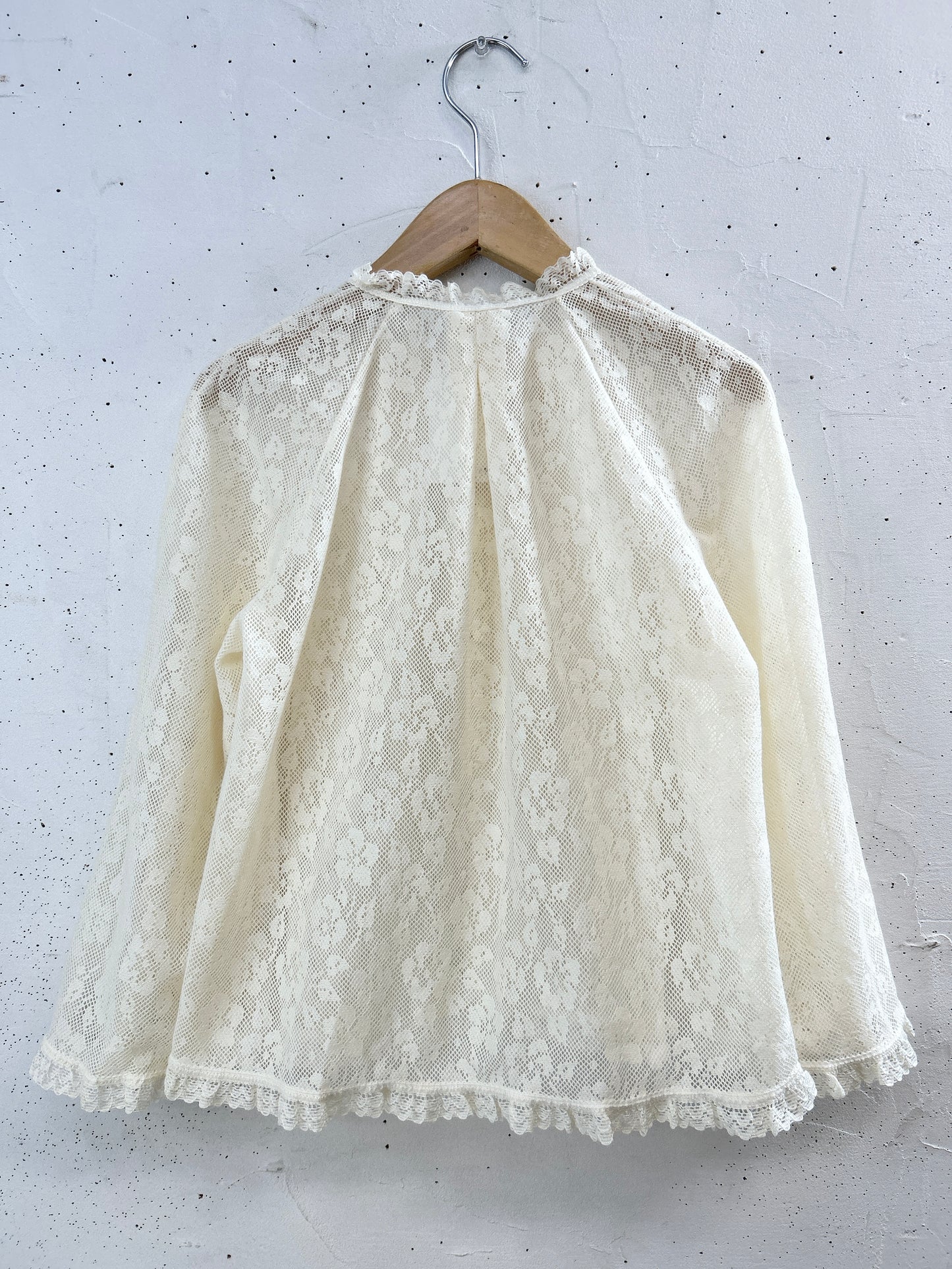 Vintage White Lace Blouse [F32576]