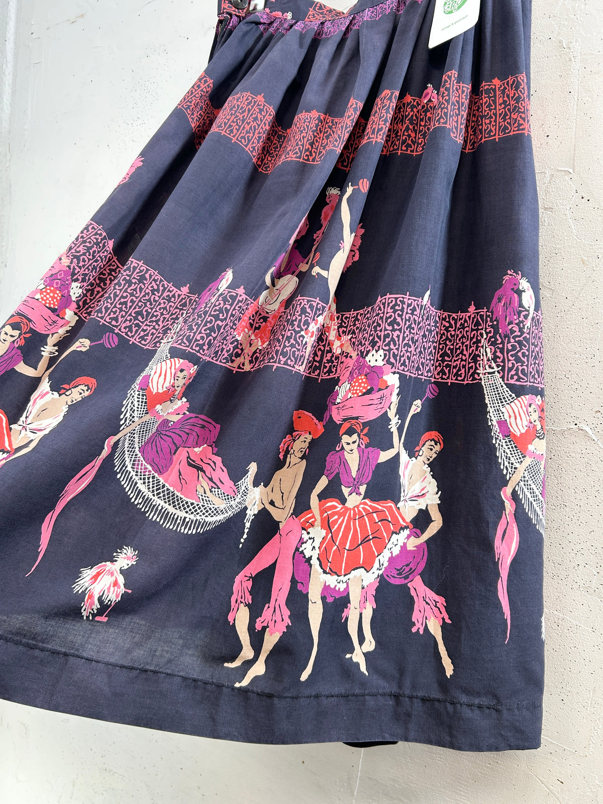 '50s Vintage End Pattern Skirt [J34112]