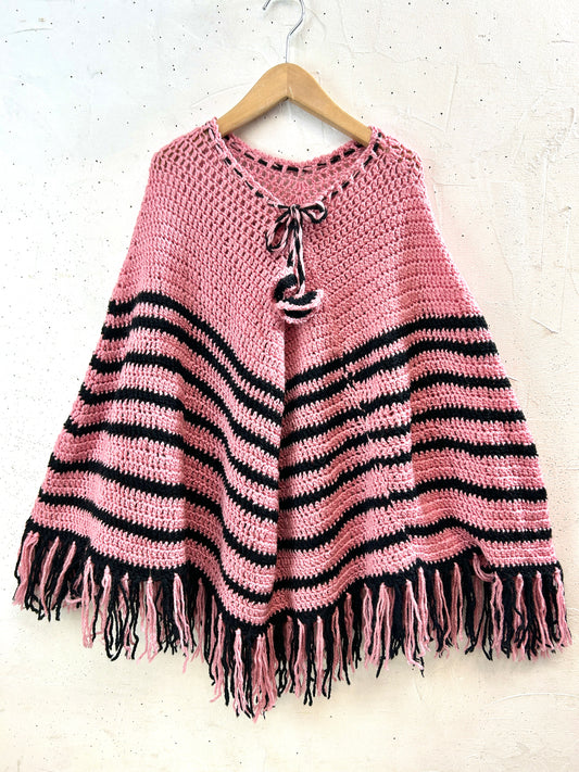 Vintage Knit Poncho [K30884]