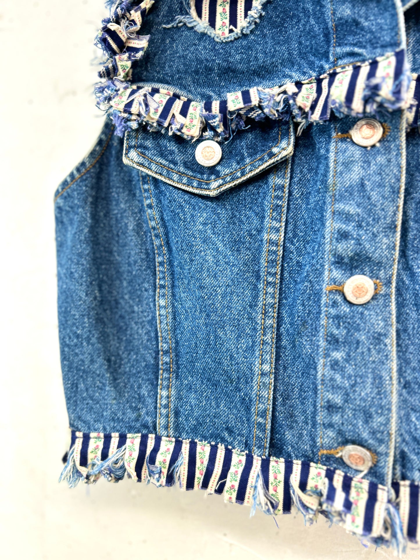 Vintage Denim Vest MADE IN USA [B31502]