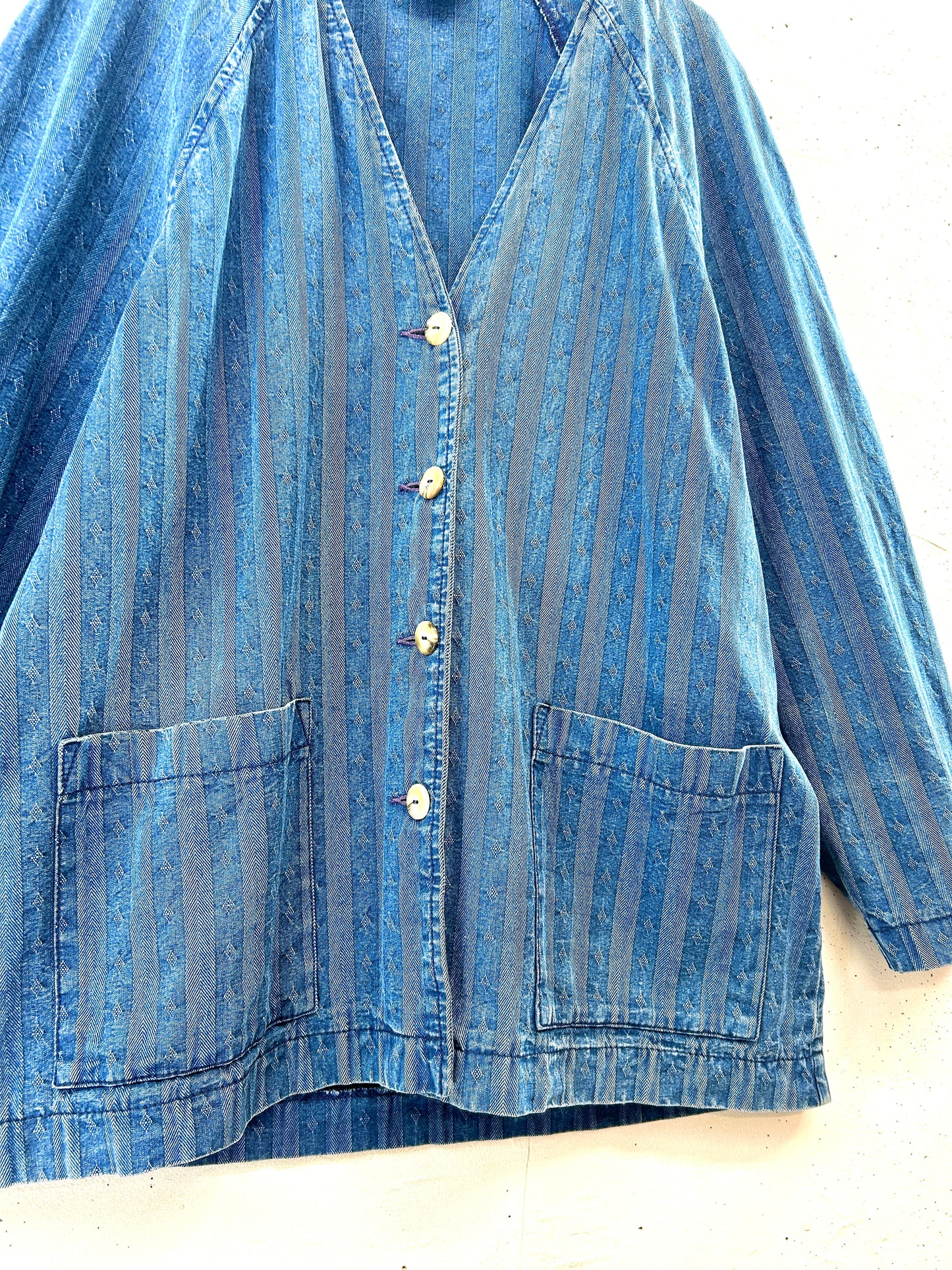 Vintage Denim Jacket 〜Laura Ashley〜 [D32199]