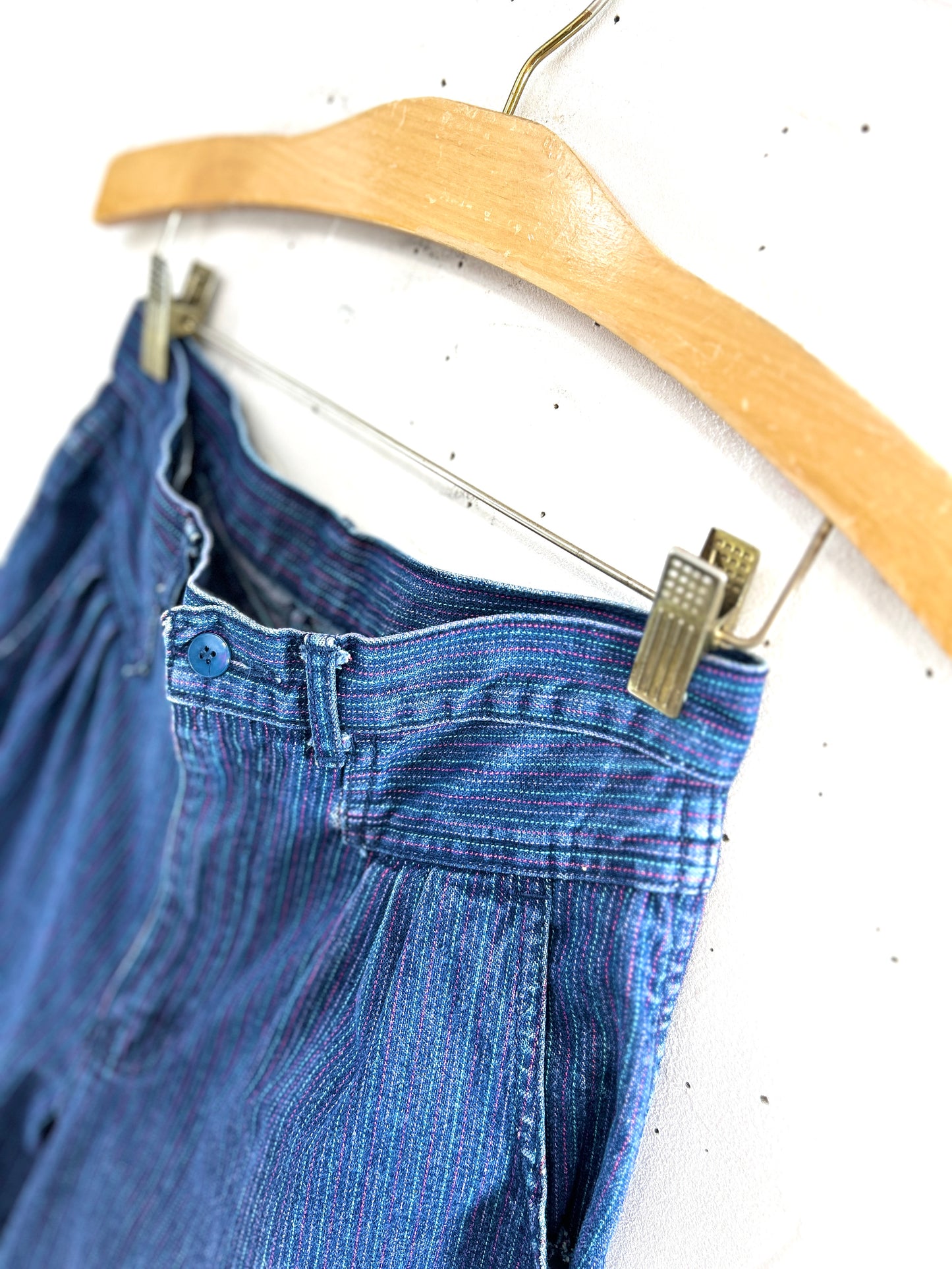 Vintage Denim Stripe Pants  [A31401]