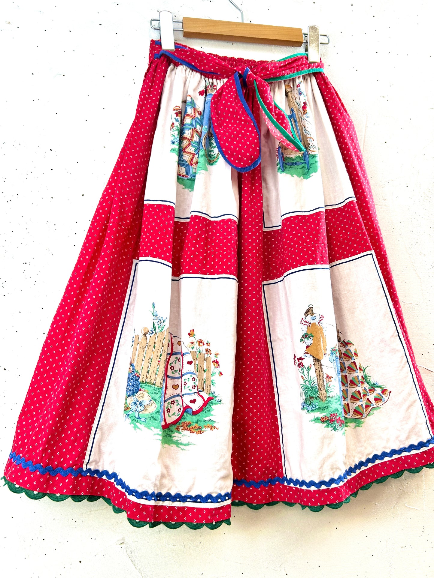 Vintage country patch Skirt [F30963]