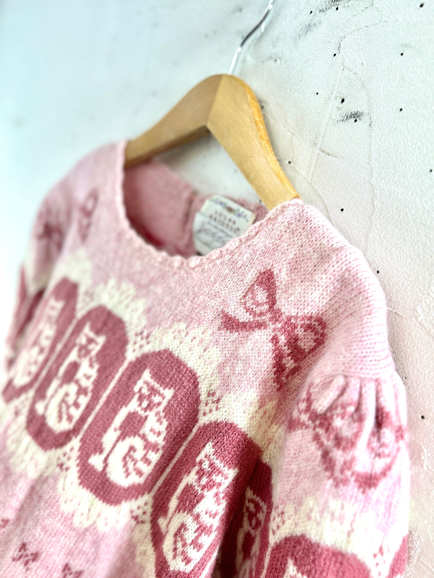 '80sVintage Hand Knit Sweater 〜SUSAN BRISTOL〜 [J30488]