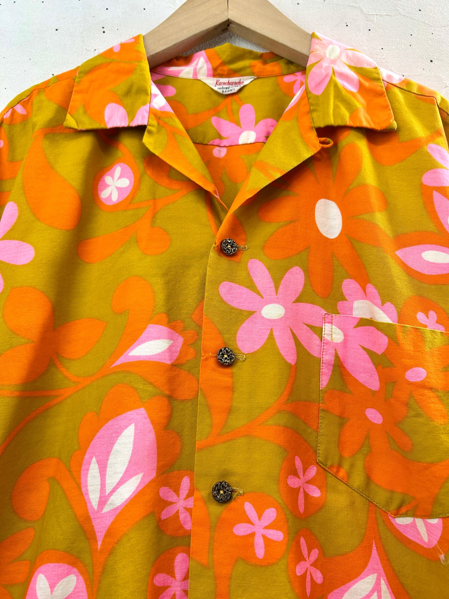 '60s Vintage Hawaiian Shirt 〜Kamehameha〜 [G33071]