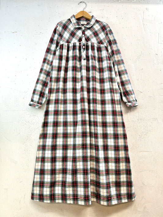 Vintage Plaid Dress 〜L.L.Bean〜 [B31624]