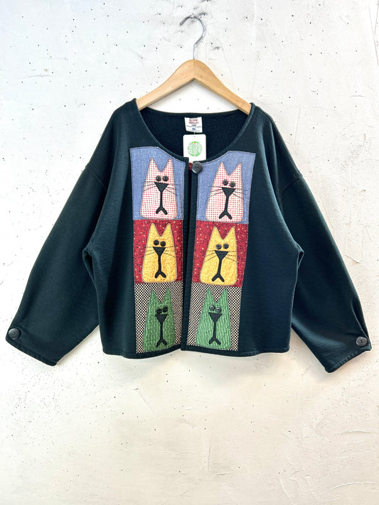 Vintage Sweat Cardigan MADE IN USA [J30560]