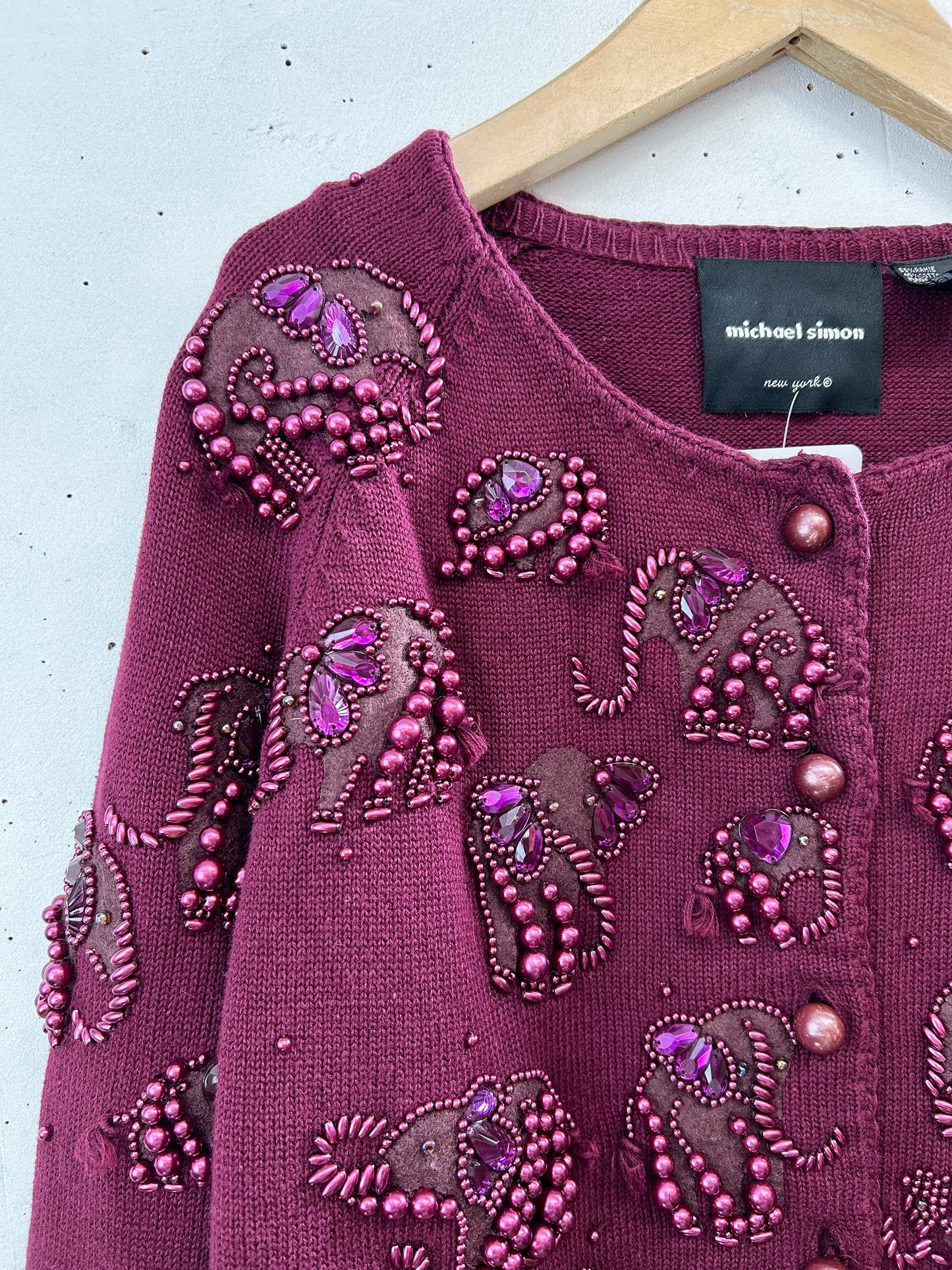 Vintage Knit Jacket 〜Michael Simon〜 [A31433]